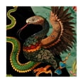 thumbnail image 4 of WYYP Bird Snake Flag Square Tablecloth Washable for Home Kitchen Outdoor Decoration 100% Polyester Fiber 52*52, 4 of 8