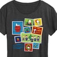 thumbnail image 3 of Peanuts - Christmas - Merry Christmas Stamps - Women's Short Sleeve Graphic T-Shirt, 3 of 5