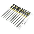 thumbnail image 2 of Unique Bargains 10Pcs Smooth Cut Bearing Steel Needle File Set with Rubber Handle, 5mm x 180mm, 2 of 4