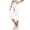 QU143_White, variant on Cargo Capris for Women Drawstring Elastic Waisted Casual Pants Lightweight Straight Leg Hiking Athletic Work Joggers with Pockets White L