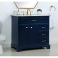 thumbnail image 2 of Elegant Kitchen and Bath 36 inch Single bathroom vanity in Blue, 2 of 8
