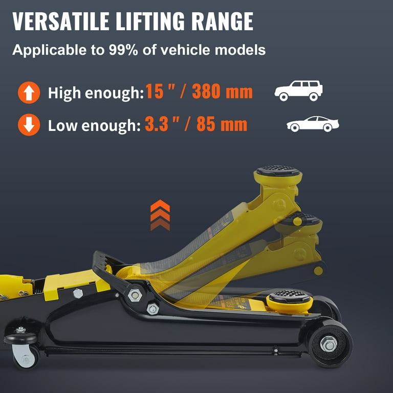 VEVOR Low Profile Floor Jack 2.5 ton Heavy Steel Single Piston