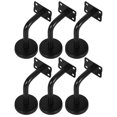 thumbnail image 5 of Wall Handrail Brackets Fire Corridors L-Shaped Black 8X6CM 6Pcs, 5 of 5