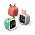 thumbnail image 4 of Yesfashion Kids Alarm Clock Cute Tv Night Light Alarm Clock For Children Desk Clock Rechargeable Battery Operated, 4 of 9