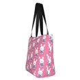 thumbnail image 4 of Kdxio Rabbit Holding Flowers Women Reusable Grocery Bags Foldable Ripstop,Reusable Shopping Bags for Shopping,Gym,Gift, 4 of 8