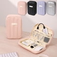 thumbnail image 1 of Sentmoon Headphones Case Travel Electronics Organizer Pouch Data Cable Storage Bag Portable Lightweight Zip Case for Mouse Charger Earbuds Headphones and Accessories, 1 of 7