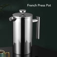thumbnail image 4 of Stainless Steel French Press Coffee Maker, French Press Pot , Double Layer Portable French Press Coffee Maker for Home Outdoor Camping Travel[350ML], 4 of 5