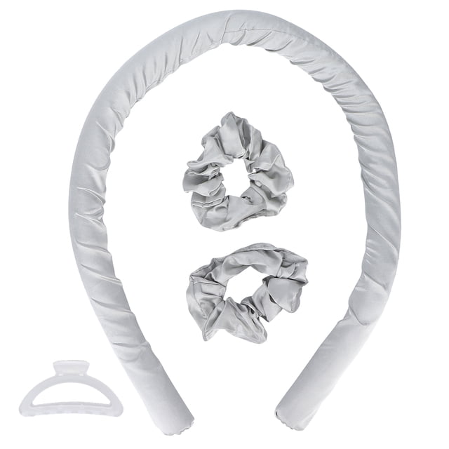 Outil de Bouclage de Cheveux pour Dormir Bricolage Rouleau à Cheveux Sans Chaleur Sans Chaleur Serre-Tête pour Boucler les Cheveux Gris