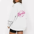 thumbnail image 1 of Mode Décontractée à Manches Longues Imprimé Floral Fermeture Éclair Épaule Extérieure Surdimensionnée Sweat-Shirts Noir S, 1 of 6