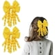 thumbnail image 1 of Paquete de 2 lazos para el cabello para niñas pequeñas, pinzas para el cabello con lazo amarillo, serpentinas en espiral, accesorios para el cabello escolar, amarillo, 1 of 5