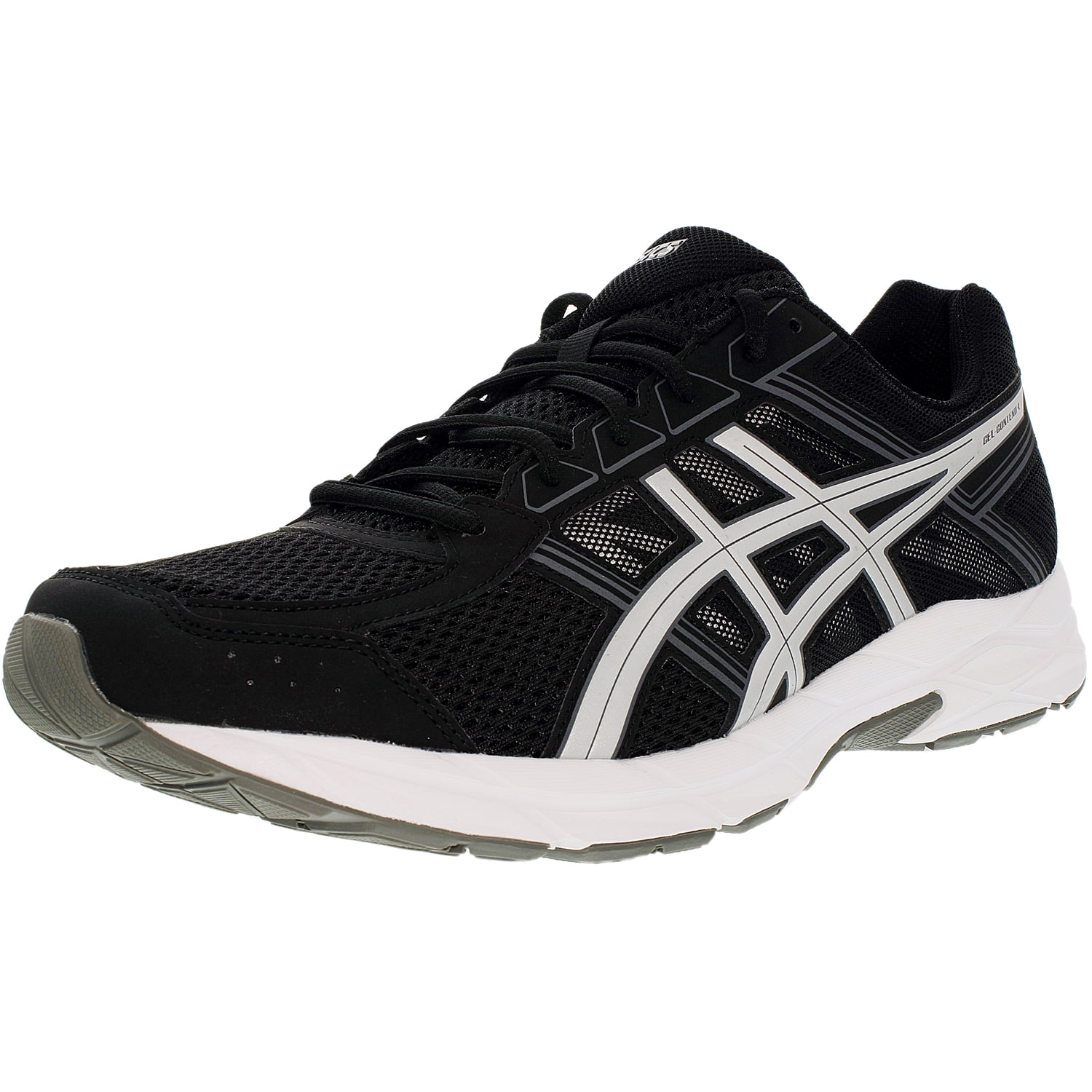 Asics Men's Gel-Contend 4 Black/Silver/Carbon Ankle-High Running Shoe ...