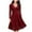 Red, variant on AGWOLF Womens Midi Dresses 2024 Long Sleeve V Neck Dress Fashion Lace Bridesmaid Dress for Wedding Formal Party Dress