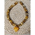 thumbnail image 4 of Collier Style Bohème Perlé Coloré avec Pendentif en Forme de Cœur; un Accessoire à la Mode.,Jaune, 4 of 7