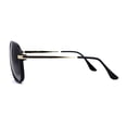 thumbnail image 4 of Classic Mens Plastic Tear Drop Shape Racer Sunglasses Black Gold Smoke, 4 of 4