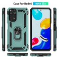 thumbnail image 4 of Funda de teléfono para Xiaomi Redmi Note 11 Pro 5G Global de Uso Rudo Shockproof + Cristal 9D, 4 of 5