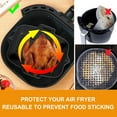 thumbnail image 4 of 2PCS Air Friteuse Pot de Silicone avec Poignée Réutilisable Air Friteuse Doublure Résistant à la Chaleur Air Friteuse Panier en Silicone Rectangle Cuisson Pan Air Friteuse Accessoires Doublures, 4 of 11