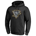 thumbnail image 2 of Men's Black Pittsburgh Penguins Static Logo Pullover Hoodie, 2 of 3