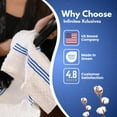 thumbnail image 4 of Infinitee Xclusives Blue Kitchen Towel Pack of 6 - 100% Cotton - 15x25 inches., 4 of 9
