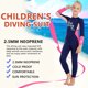 thumbnail image 5 of Naiovety DIVE SAIL Niños Traje de buceo Cuello 2.5 mm A prueba de sol Cálido Mantener 3 capas Impermeable Natación Playa Jugar Traje de Deportes acuáticos Rosa METRO Naiovety OD003303-12, 5 of 6