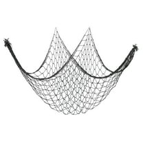 Uxcell Fishing Net Decor, 80" x 40" Fish Net Decor Party Accessory, Black