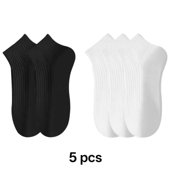 TELOLY Cotton Socks for Men, Soft Combed Cotton Ankle Socks with Arch Support and Cushioned Sole, Moisture Wicking No Show Socks for Casual Office Sports, Men's Socks Size 9-12, Style3