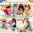 thumbnail image 3 of Juguetes de construcción Olbyefly para niños de 2 a 5 años con 4 camiones, 3 of 7