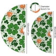 thumbnail image 3 of GZHJMY St. Patrick's Day Shamrock Christmas Tree Skirt Tree Skirt for Holiday Party Home Christmas Day Ornaments 36", 3 of 6