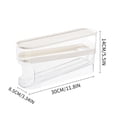 thumbnail image 3 of Promotion!Maojin Rejilla para huevos para refrigerador,bandeja de plástico apilable para huevos,contenedor de almacenamiento de huevos transparente para refrigerador (color transparente), 3 of 8