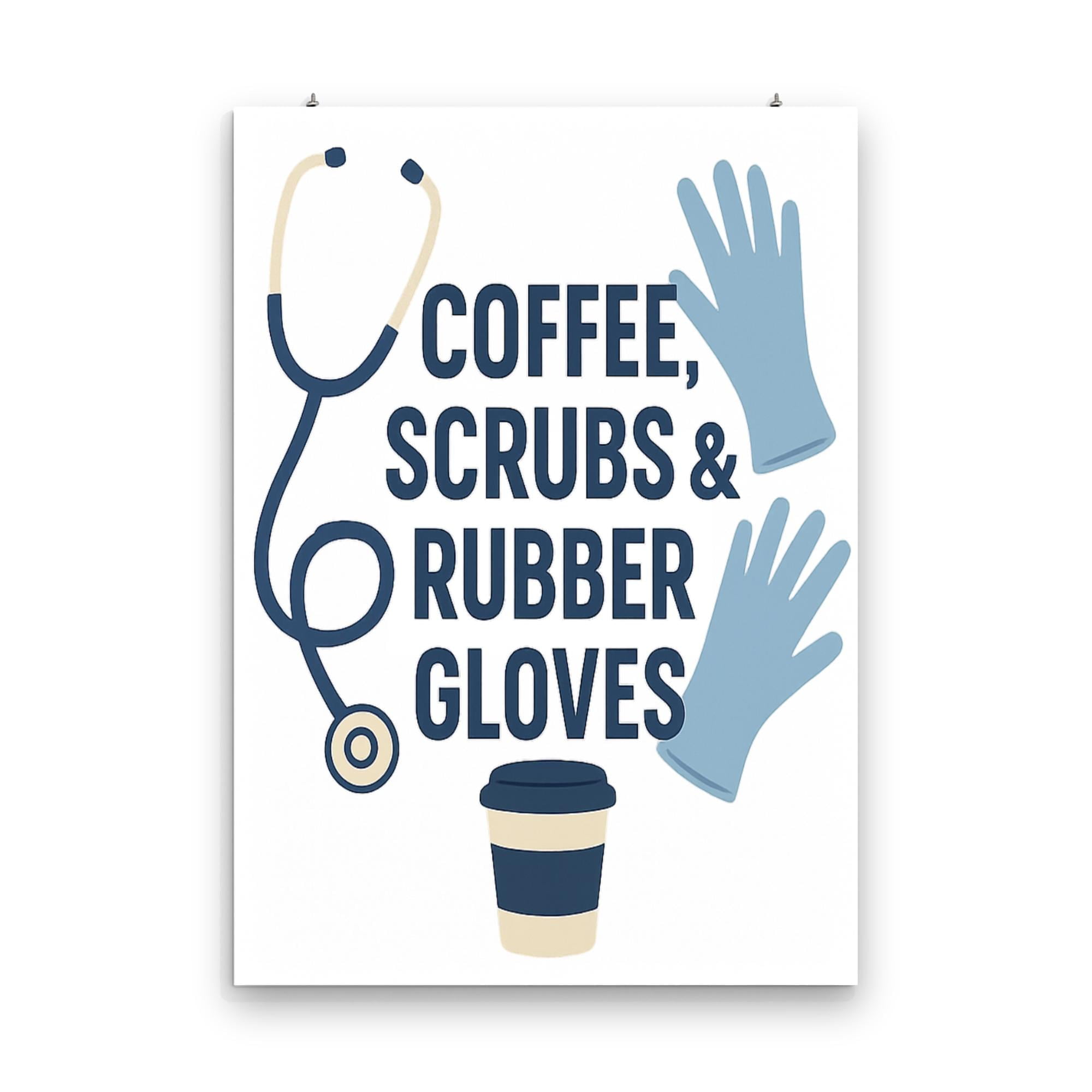 Honoring care art, 13x19 print, nurse station wall decor, hospital office gifts for nurses