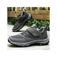 thumbnail image 5 of Oucaili Men Sneakers Lace Up Hiking Shoes Round Toe Walking Shoe Lightweight Low Top Athletic Sneaker Mens Trainers Grey 9.5, 5 of 6