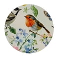 thumbnail image 4 of Patifu Birds Flowers Butterfly Round Tablecloth Stain-Resistant Washable for Indoor Outdoor Restaurants Weddings Parties 100% Polyester Waterproof Fabric Home Kitchen Outdoor Decoration 38"-42, 4 of 8