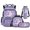 Purple Axolotl, variant on KUIFORTI Capybara Watermelon 4Pcs Elementary Girls Backpack Set, Kids Bookbag with Lunch Box for Back to School Supplies, School Bag with Pencil Case & Water Bottle Sleeve