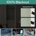 thumbnail image 3 of 100% Linen Blackout French Door Curtains, Privacy Door Window Curtains, 26 X 40 Inch Room Darkening Blinds, Thermal Insulated Shades for Bedroom, 1 Panel, Sage Green, 3 of 9