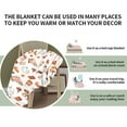 thumbnail image 5 of Maple Leaf Printed Flannel Throw Blanket, Lightweight and Soft Comfortable Home Decor Cover for Adults, Multipurpose Indoor Outdoor Use(C), 5 of 6