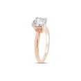 thumbnail image 3 of 4 CT Round Cut White Cubic Zirconia Solitaire Ring For Women In 14K Rose Gold Plated 925 Sterling Silver (Color: White, Clarity: VVS1-VVS2, 4 Cttw) -10, 3 of 6