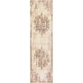 thumbnail image 6 of Alora Decor Euphoria 2'6" x 8' Medallion Distress Beige/Brown/Rust Hybrid Rug, 6 of 9