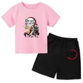 thumbnail image 5 of 2024 Verano Demon Slayer Camiseta estampada para niños 2 piezas Traje para niños y niñas Ropa de manga corta Top informal Conjunto de moda de anime, 5 of 5