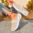 thumbnail image 4 of Mules for Women 2026,Women's Mules,Mules for Women Backless Summer Slip-On Slides Air Cushion Orthopedic Shoes Arch-Support Diabetic Slippers Open Back Mesh Breathable Sandals,Beige,6, 4 of 6