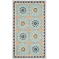 thumbnail image 2 of Safavieh Easy Care Marcus Floral Area Rug, Light Blue/Dark Blue, 4' x 6', 2 of 8