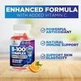 thumbnail image 6 of B Complex Gummy with Vitamin C & Folic Acid, Extra Strength Vitamin B Gummies Supplement with Niacin, B6, Folic Acid, Super B12, Biotin, Nature's Energy Immune Support Supplements - 60 Gummies, 6 of 11