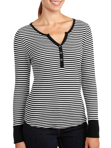 Faded Glory Women's Thermal Henley 