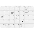 thumbnail image 2 of Three By Three Seattle Silicone Dry-Erase Monthly Planner, White (34821), 2 of 2