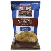 Boulder Canyon Kettle Cooked Chips, Canyon Cut, Totally Natural, 6.5 Oz