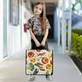 thumbnail image 2 of 3 Ring Zipper Binder with Shoulder Strap Waterproof Trapper Keeper 2 Inch D-Ring 500 Sheets Capacity Eggplant Pepper Tomato Broccoli, 2 of 8