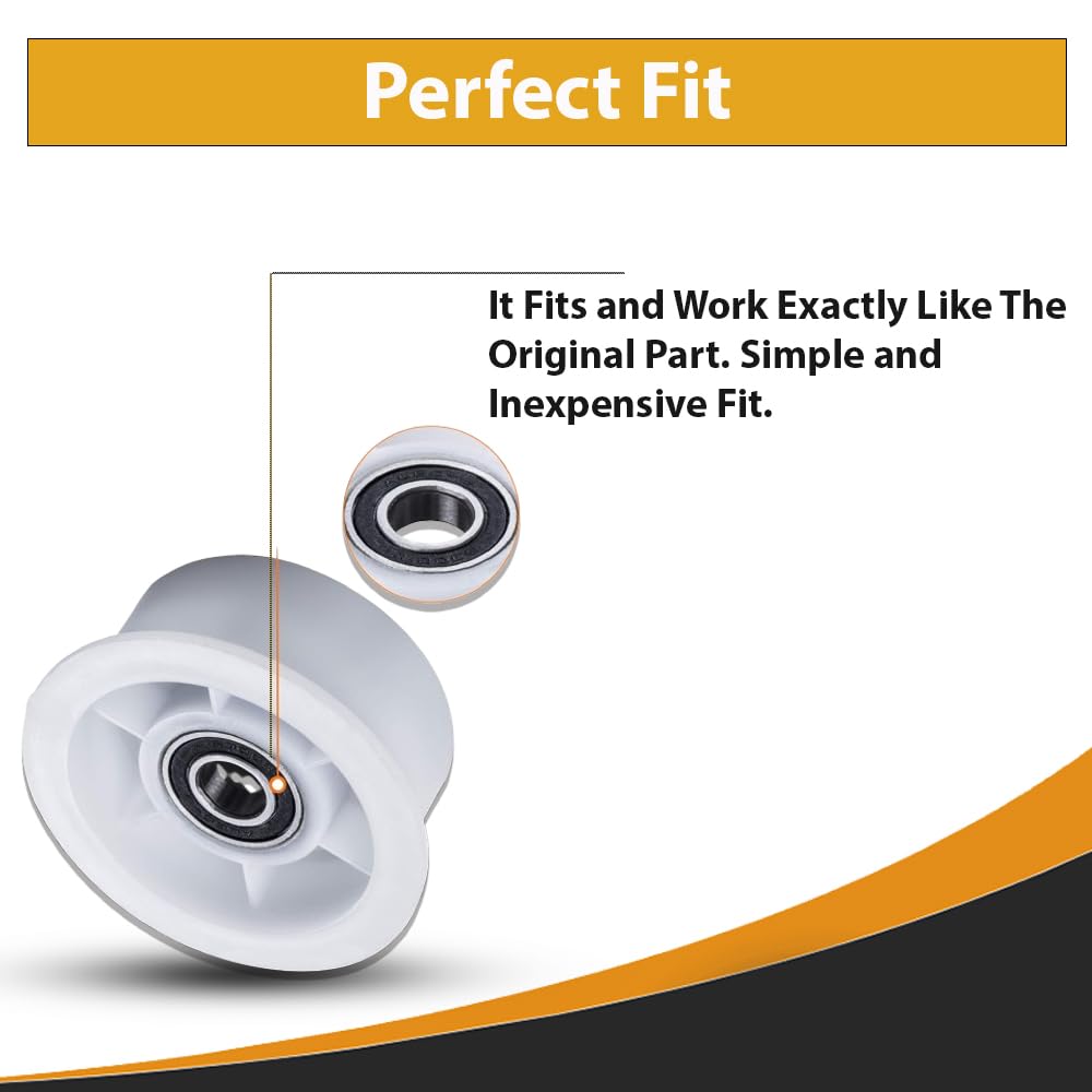 Dryer Idler Pulley Wheel 4 Pcs Replace for Samsung DC97-07509B