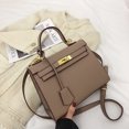 thumbnail image 3 of Nuevo bolso Kelly Birkin con patrón de Litchi de gran capacidad, bolso de hombro tipo bandolera de tendencia versátil a la moda para ir al trabajo, 3 of 5