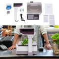 thumbnail image 2 of Label Printing Scale,Electronic Scale Digital Price Computing Scale w/Thermal Label Printer 30kg/66lbs Capacity,0.2kg/0.44lbs Deli Scale with Integral Printer, Tower Pole Display, 2 of 9