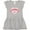 AC-Heather Grey, variant on Paris Oo-la-la with Eiffel Tower and Flowers in Pink Heart Girls Baby Dress