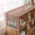 thumbnail image 6 of Table Runners 72 Inches Long Dress Scarves, Gnomes Easter Farmhouse Kitchen Table Runner, Coffee Tablerunners, Eggs Tulips Spring Floral Retro Art Wooden 14x72 Inch, 6 of 9