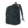 thumbnail image 1 of Wukai Chemistry Formulas 2 Print Durable Canvas Laptop Backpack - Adjustable Shoulder Straps, Water-Resistant, Large Capacity, Unisex for School, Office-Medium, 1 of 5